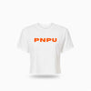 PNPU Branded Cropped Tee Orange Logo