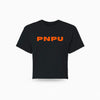 PNPU Branded Cropped Tee Orange Logo