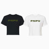 PNPU Branded Cropped Tee Army Green Logo
