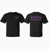 PNPU Branded Unisex T-Shirt Marathon Purple Logo
