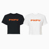 PNPU Branded Cropped Tee Orange Logo